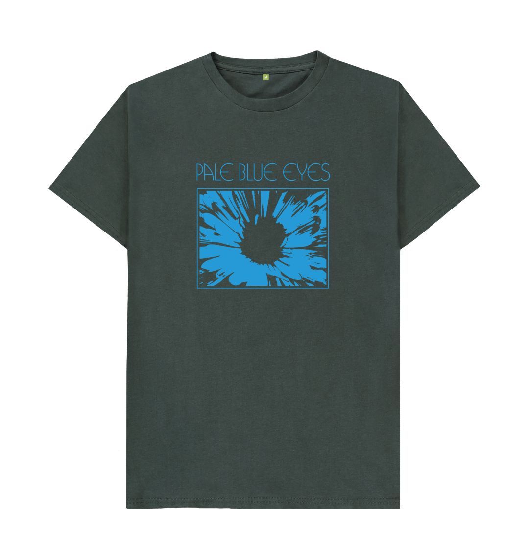 Dark Grey Pale Blue Eyes - 2024 Shirt, Blue Logo